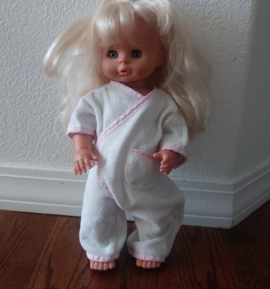Famosa Doll Blonde Hair Blue Eyed Girl